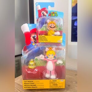 New super Mario cat peach and Mario